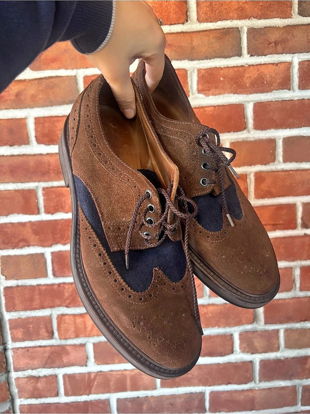 Eleventy Men's Leather Color Block Oxfords EU 43